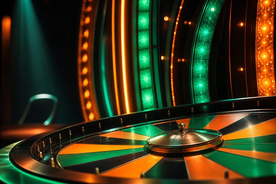 Krupiér u herního stolu - game show live